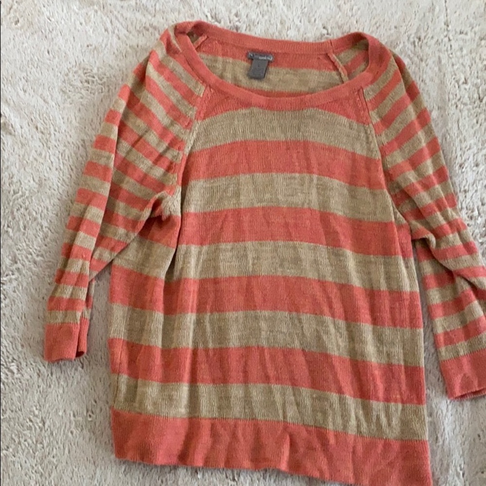 Sweater pink and tan